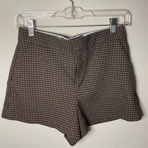 Zara plaid shorts